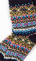 Boden Festive Socks, Blue 34229294