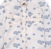 Boden Fleur Silk Shirt, Ivory Daisy 34736975