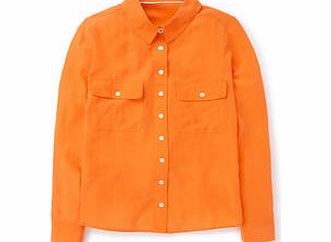 Boden Fleur Silk Shirt, Jaffa,White,Ivory Daisy,Navy