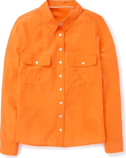 Boden, 1669[^]34736892 Fleur Silk Shirt Orange Boden, Orange 34736892