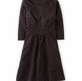 Boden Flocked Spot Ponte Dress, Black,Red,Blue 34403873