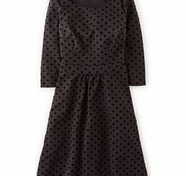 Boden Flocked Spot Ponte Dress, Black,Red,Blue 34403881