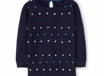 Boden French Knot Jumper, Blue,White 34729962
