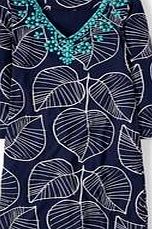 Boden Freya Tunic, Navy Retro Leaf 34776864