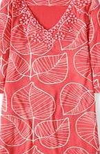 Boden Freya Tunic, Soft Red Retro Leaf 34850198