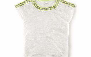 Boden Fun Summer Tee, Ecru,Spruce 34429365