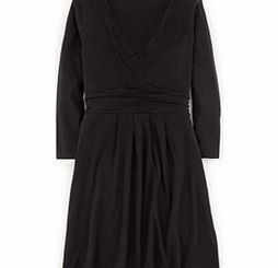 Boden Gathered Band Tunic, Black,Pewter Trailing Spot