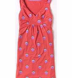 Boden Gathered Detail Tunic, Pink Lady Disc Spot,Aqua