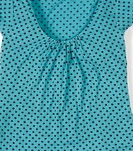 Boden Georgina Top, Capri Blue Mini Spot 34637751