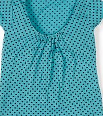 Boden Georgina Top, Capri Blue Mini Spot 34637793