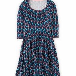 Boden Highgate Dress, Pinks Colourblock Geo,Green
