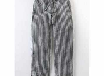 Boden Holiday Trouser, Grey Stripe,Blue,Light Khaki