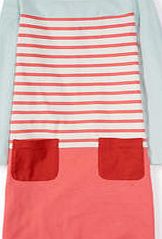Boden Hotchpotch Jersey Dress, Freshwater/Coral Reef