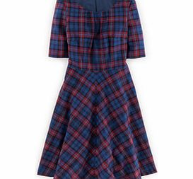 Boden Isla Dress, Beetroot Check 34315978