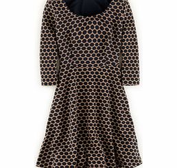Boden Jersey Jacquard Dress, Navy 34390997