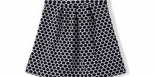 Boden Jersey Jacquard Skirt, Navy/Ivory 34817304