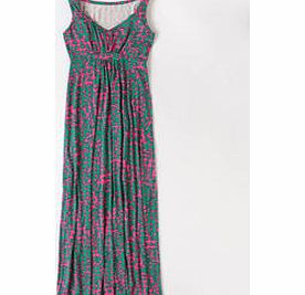 Jersey Maxi Dress, Bright Pink Reverse Floral