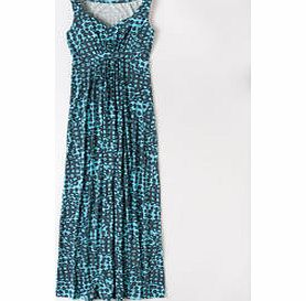 Boden Jersey Maxi Dress, Red/Navy Stripe,Bright Pink