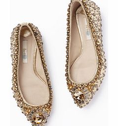 Boden Jewelled Pump, Gold,Black 34210732