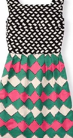 Boden Kiera Dress Tutti Frutti/Green Diamonds Boden,