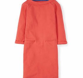 Boden Kiera Ottoman Dress, Blue,Soft Red,Ceramic