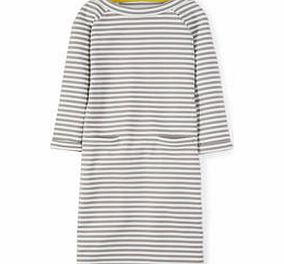 Boden Kiera Ottoman Dress, Moth/Ivory Stripe,Soft