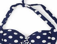 Boden Knot Front Bikini Top, Sailor Blue Spot 34566091