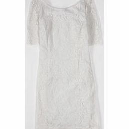 Boden Lace Tunic Dress, White,Blue,Capri Blue 34733527