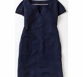 Boden Laid Back Linen Dress, Blue 34142489