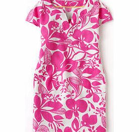 Boden Laid Back Linen Dress, Party Pink Beach