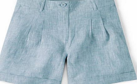 Boden Linen Shorts Blue Boden, Blue 34819789