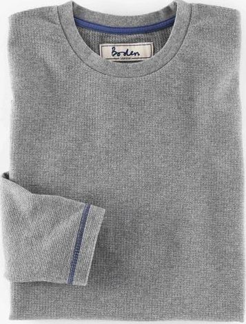 Boden, 1669[^]35222157 Long Sleeve Waffle T-shirt Grey Boden, Grey