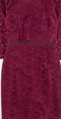 Boden Luxurious Lace Dress, Damson/Dark Damson 34322230