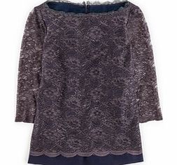 Luxurious Lace Top, Blue,Party Green/Navy,Black
