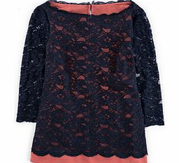 Luxurious Lace Top, Navy/Pink Bronze 34575696