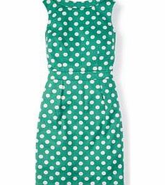 Boden Martha Dress, Sulphur Graphic Floral,Bright Red