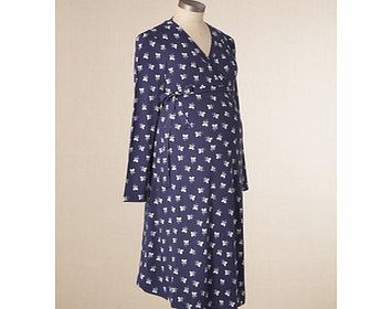 Boden Maternity Essential Wrap Dress, Light Navy Mini