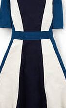 Boden Milano Dress, Navy/Ivory/Rich Teal 34260448