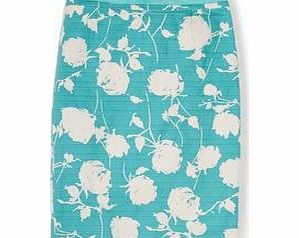 Boden Modern Pencil, Black Peony,Leafy Trellis,Blue