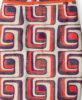 Boden Modern Pencil Red Graphic Geo Boden, Red Graphic