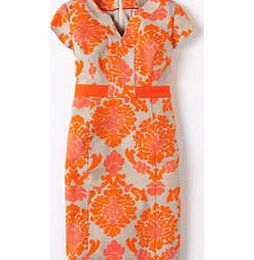 Boden Notch Neck Shift, Orange Tapestry,Blue