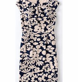 Boden Olivia Dress, Navy Silhouette Vine,Fruit Punch