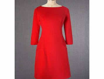 Boden Ottoman Shift Dress, Cadmium Red,Burnt Gold