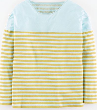 Boden, 1669[^]35011998 Oversize Stripe Top Icicle/Canary Boden,