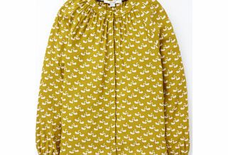Boden Paris Blouse, Yellow,Purple,Green,Black and