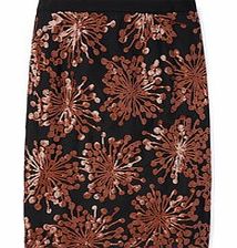 Party Pencil Skirt, Brown 34374611