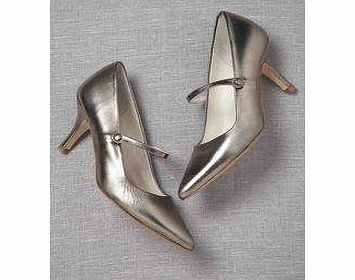 Boden Pointed Mary Janes, Pewter Metallic 33387721