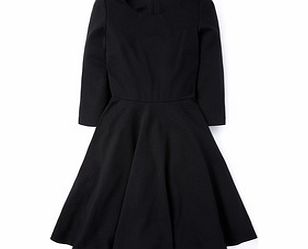 Boden Ponte Skater Dress, Black,Blue 34471110