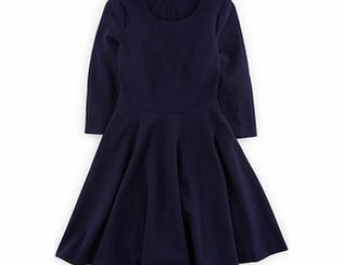 Boden Ponte Skater Dress, Blue,Black 34444968