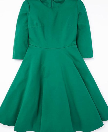 Boden Ponte Skater Dress, Green 34434639